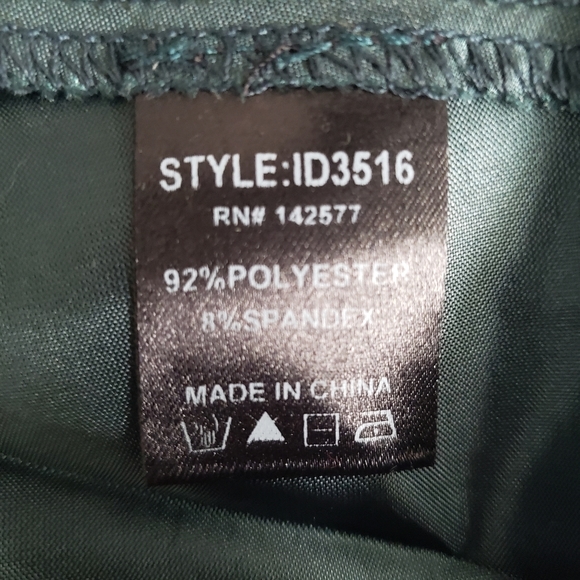 Iris Emerald green satin high low dress Size M - Picture 8 of 9